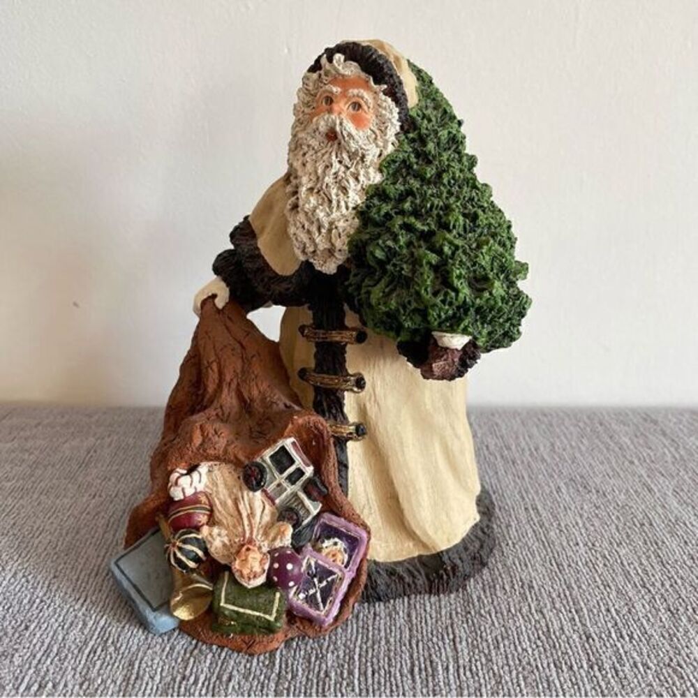 Christmas Vintage 1989 Santa Signed By Artist June McKenna Limited Edition